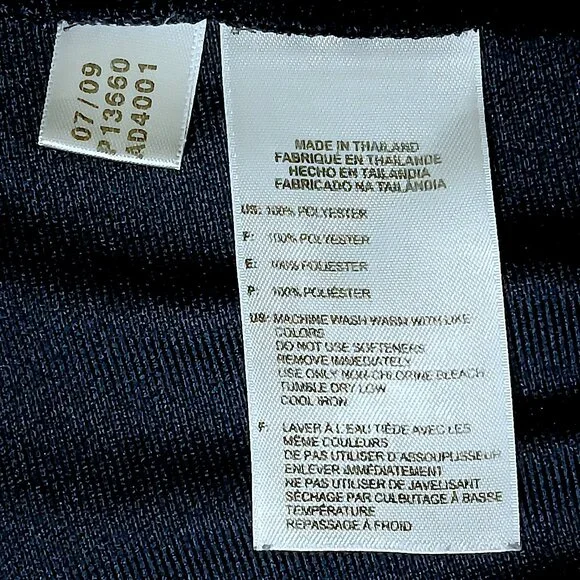 Adidas Navy Blue Pulse Orange 3-Stripe Track Pants Size Large Athletic Joggers - Picture 5 of 6